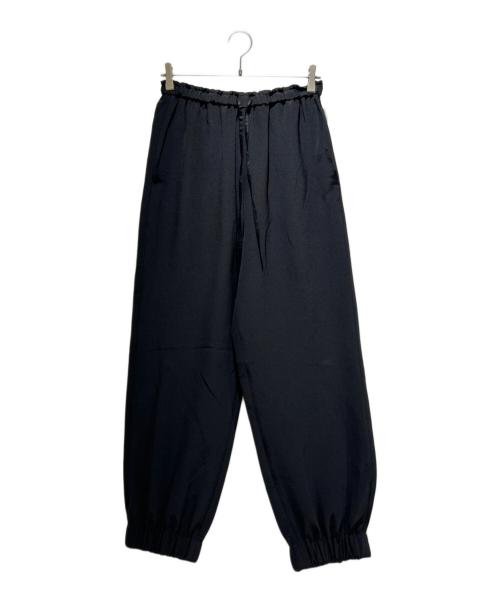 BLAMINK（ブラミンク）BLAMINK (ブラミンク) シルクドローストパンツ 7914-230-0390 ブラック サイズ:38の古着・服飾アイテム