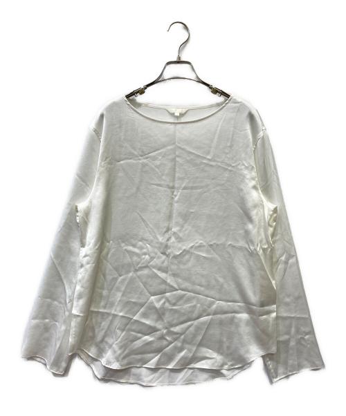 Drawing Numbers（ドローイングナンバーズ）Drawing Numbers (ドローイングナンバーズ) サテンボートブラウス ホワイト サイズ:SIZE 38の古着・服飾アイテム