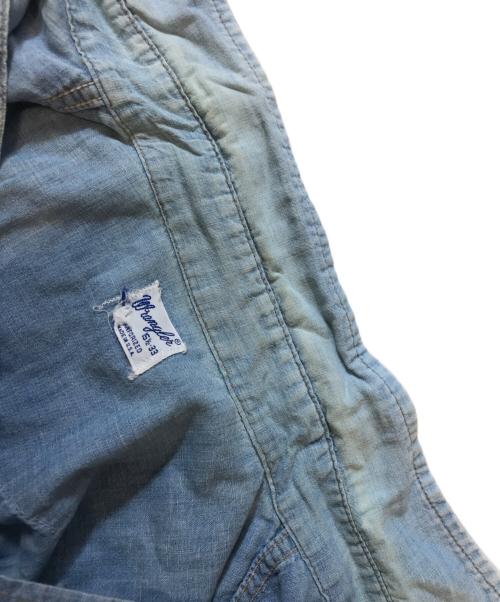 Wrangler（ラングラー）Wrangler (ラングラー) シャンブレーシャツ ブルー サイズ:15 1/2-33の古着・服飾アイテム