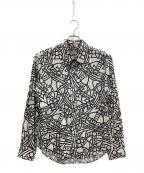 Vivienne Westwood manヴィヴィアン ウェストウッド マン）の古着「オーブ柄シャツ」｜ホワイト×ブラック