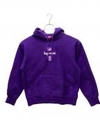 SUPREMEシュプリーム）の古着「20FW Cross Box Logo Hooded Sweatshirt」｜パープル