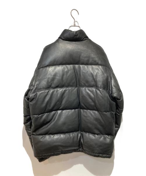 Schott（ショット）Schott (ショット) レザーダウンジャケット ブラック サイズ:38の古着・服飾アイテム