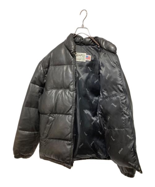 Schott（ショット）Schott (ショット) レザーダウンジャケット ブラック サイズ:38の古着・服飾アイテム