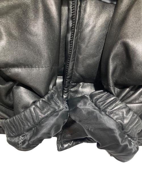 Schott（ショット）Schott (ショット) レザーダウンジャケット ブラック サイズ:38の古着・服飾アイテム