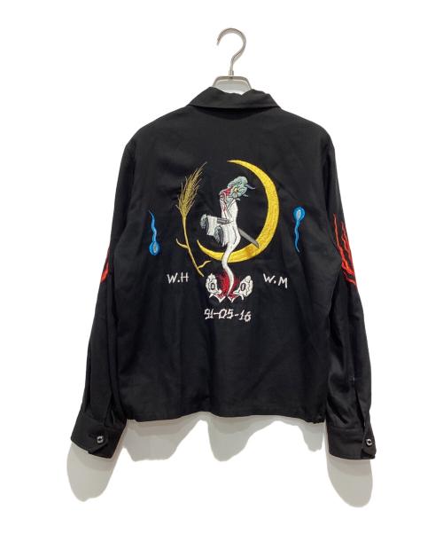 WACKO MARIA（ワコマリア）WACKO MARIA (ワコマリア) wolf's head (ウルフズヘッド) ベトナムジャケット ブラック サイズ:Sの古着・服飾アイテム