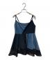 sahara（サハラ）の古着「Patchwork Circular Top」｜ネイビー