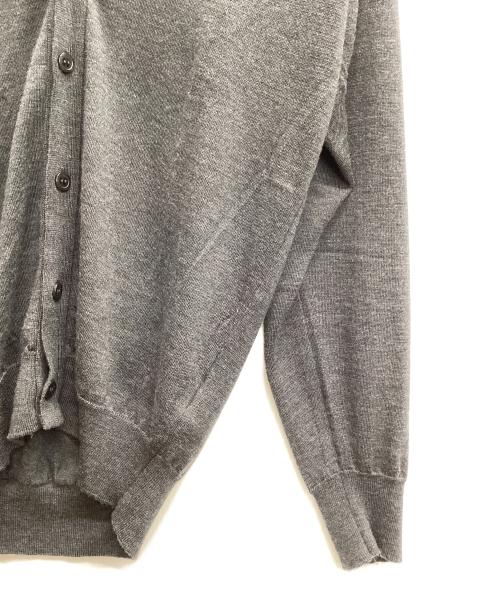 JOHN SMEDLEY（ジョンスメドレー）JOHN SMEDLEY (ジョンスメドレー) Vネックカーディガン チャコールグレー サイズ:Mの古着・服飾アイテム