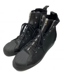 YOHJI YAMAMOTO×adidas（ヨウジヤマモト×アディダス）の古着「YY ZIPPER STAR MIDハイカットスニーカー」｜ブラック