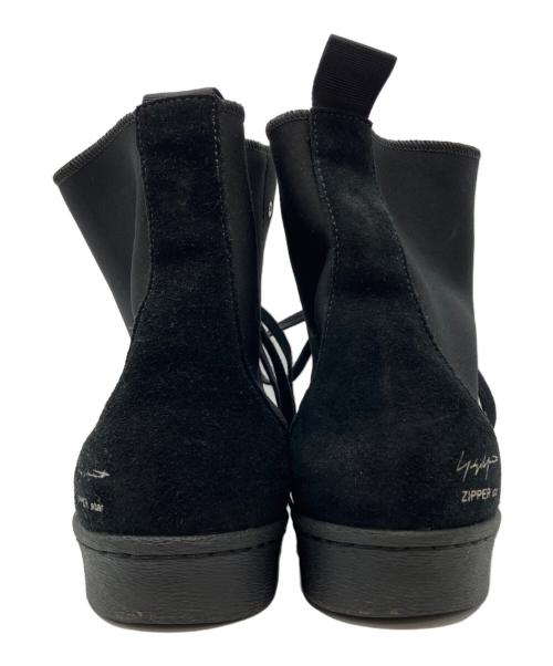 YOHJI YAMAMOTO（ヨウジヤマモト）YOHJI YAMAMOTO (ヨウジヤマモト) adidas (アディダス) YY ZIPPER STAR MIDハイカットスニーカー ブラック サイズ:29の古着・服飾アイテム