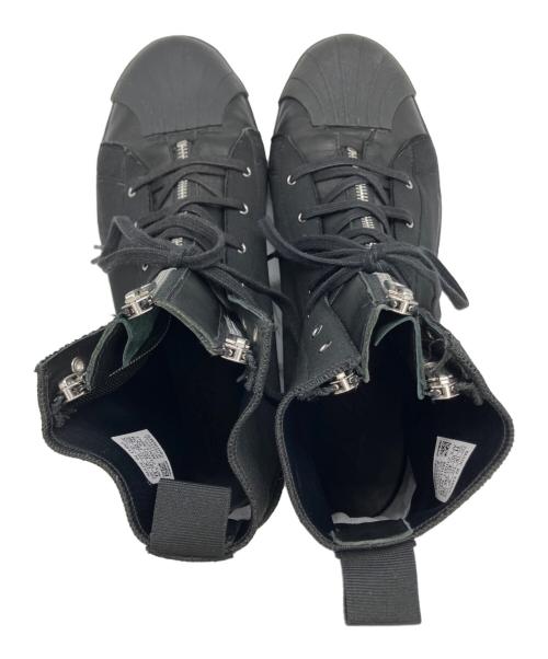 YOHJI YAMAMOTO（ヨウジヤマモト）YOHJI YAMAMOTO (ヨウジヤマモト) adidas (アディダス) YY ZIPPER STAR MIDハイカットスニーカー ブラック サイズ:29の古着・服飾アイテム