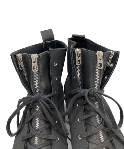 YOHJI YAMAMOTO（ヨウジヤマモト）YOHJI YAMAMOTO (ヨウジヤマモト) adidas (アディダス) YY ZIPPER STAR MIDハイカットスニーカー ブラック サイズ:29の古着・服飾アイテム