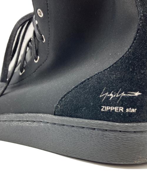 YOHJI YAMAMOTO（ヨウジヤマモト）YOHJI YAMAMOTO (ヨウジヤマモト) adidas (アディダス) YY ZIPPER STAR MIDハイカットスニーカー ブラック サイズ:29の古着・服飾アイテム