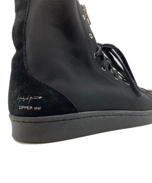 YOHJI YAMAMOTO（ヨウジヤマモト）YOHJI YAMAMOTO (ヨウジヤマモト) adidas (アディダス) YY ZIPPER STAR MIDハイカットスニーカー ブラック サイズ:29の古着・服飾アイテム