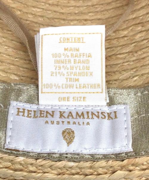 HELEN KAMINSKI（ヘレンカミンスキー）HELEN KAMINSKI (ヘレンカミンスキー) ラフィアハット ナチュラルの古着・服飾アイテム