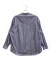 Graphpaper (グラフペーパー) Broad Stripe L/S Oversized Band Collar Shirt ブルー サイズ:Free：13000円