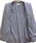 中古・古着 Graphpaper (グラフペーパー) Broad Stripe L/S Oversized Band Collar Shirt ブルー サイズ:Free：13000円