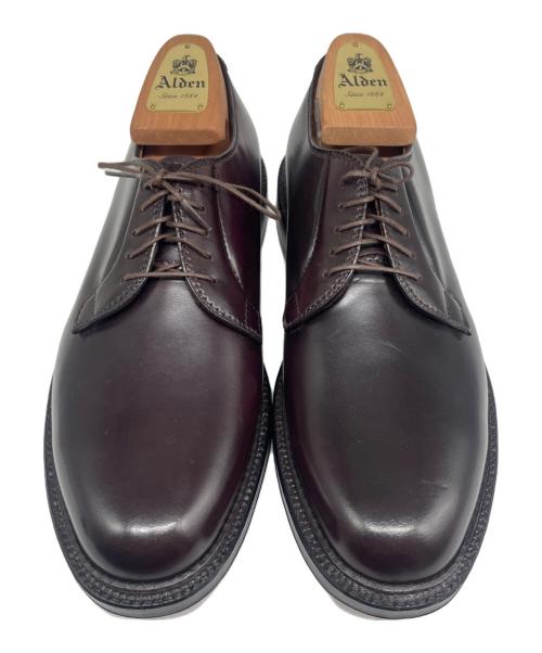 Alden（オールデン）Alden (オールデン) コードバン プレーントゥシューズ バーガンディー サイズ:8.5Dの古着・服飾アイテム