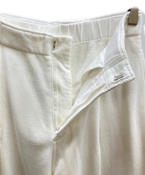 ETRE TOKYO（エトレトウキョウ）ETRE TOKYO (エトレトウキョウ) スウェットタックパンツ ホワイト サイズ:Sの古着・服飾アイテム
