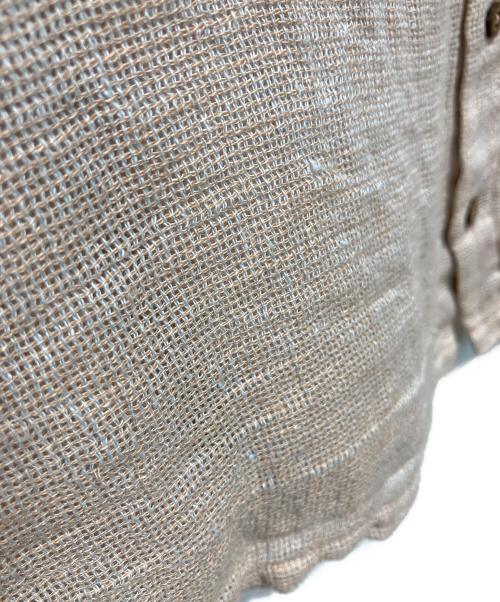 nest Robe（ネストローブ）nest Robe (ネストローブ) リネンパナマ2wayブラウス ピンク サイズ:Freeの古着・服飾アイテム