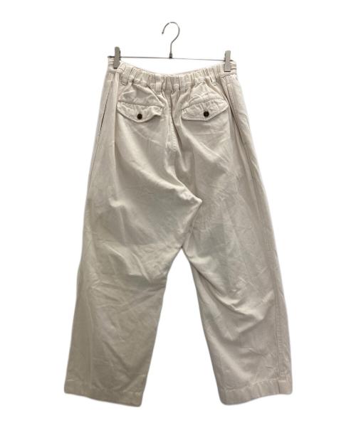 UPCYCLELINO（アップサイクルリノ）UpcycleLino (アップサイクルリノ) BASIC チノ 2タックワイドパンツ アイボリー サイズ:1の古着・服飾アイテム