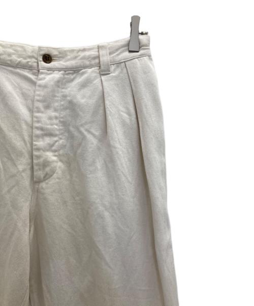 UPCYCLELINO（アップサイクルリノ）UpcycleLino (アップサイクルリノ) BASIC チノ 2タックワイドパンツ アイボリー サイズ:1の古着・服飾アイテム