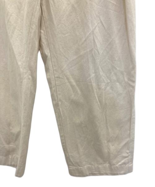 UPCYCLELINO（アップサイクルリノ）UpcycleLino (アップサイクルリノ) BASIC チノ 2タックワイドパンツ アイボリー サイズ:1の古着・服飾アイテム