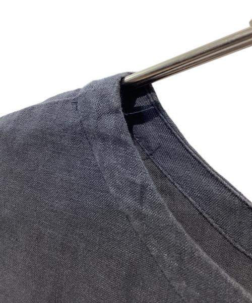 nest Robe（ネストローブ）nest Robe (ネストローブ) リネンラッフル袖2wayブラウス グレー サイズ:Freeの古着・服飾アイテム