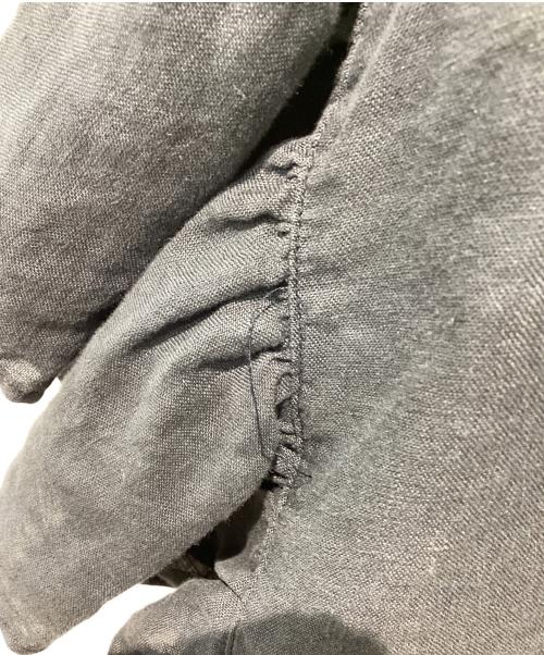 nest Robe（ネストローブ）nest Robe (ネストローブ) リネンラッフル袖2wayブラウス グレー サイズ:Freeの古着・服飾アイテム