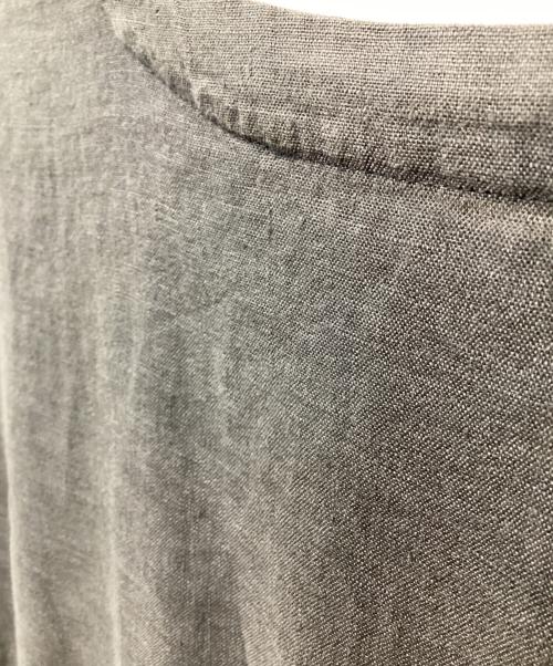 nest Robe（ネストローブ）nest Robe (ネストローブ) リネンラッフル袖2wayブラウス グレー サイズ:Freeの古着・服飾アイテム