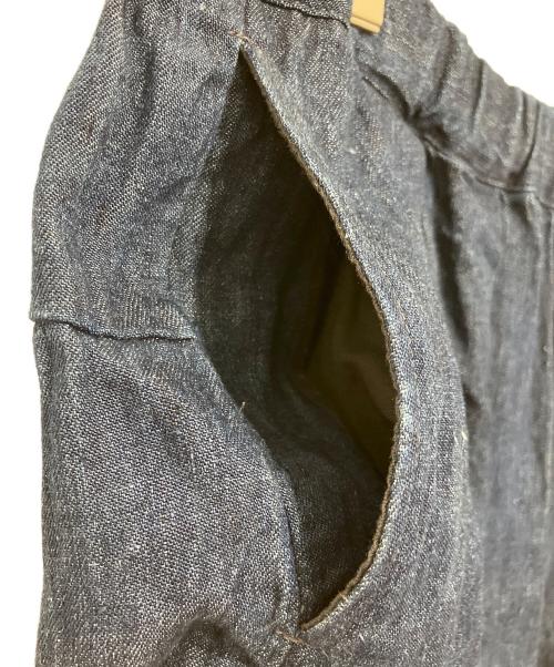 nest Robe（ネストローブ）nest Robe (ネストローブ) 10ozリネンデニムワイドテーパードパンツ インディゴ サイズ:Fの古着・服飾アイテム