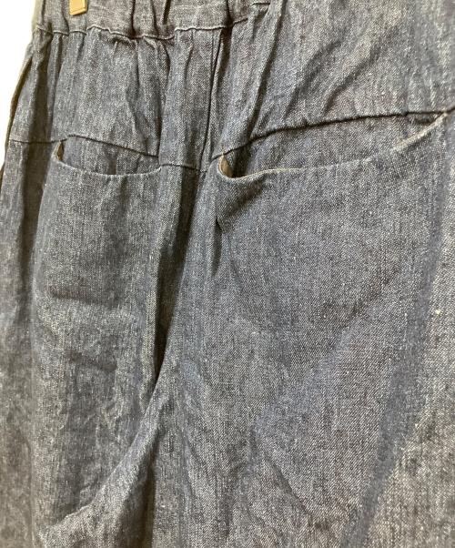 nest Robe（ネストローブ）nest Robe (ネストローブ) 10ozリネンデニムワイドテーパードパンツ インディゴ サイズ:Fの古着・服飾アイテム