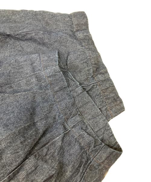 nest Robe（ネストローブ）nest Robe (ネストローブ) 10ozリネンデニムワイドテーパードパンツ インディゴ サイズ:Fの古着・服飾アイテム