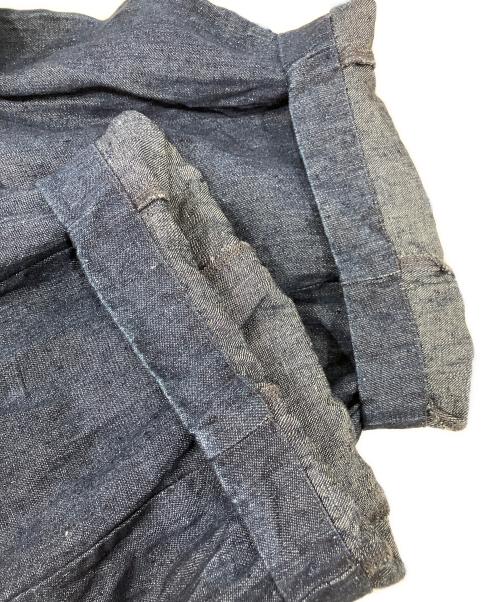 nest Robe（ネストローブ）nest Robe (ネストローブ) 10ozリネンデニムワイドテーパードパンツ インディゴ サイズ:Fの古着・服飾アイテム