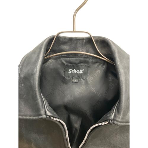 Schott（ショット）Schott (ショット) LEATHER TRACKER JACKET ブラック サイズ:Sの古着・服飾アイテム