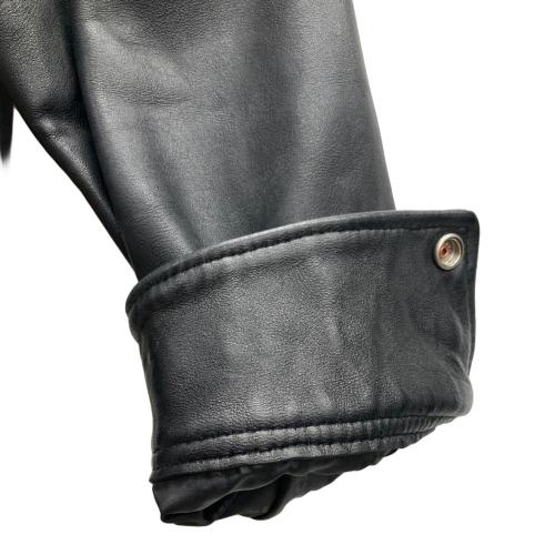 Schott（ショット）Schott (ショット) LEATHER TRACKER JACKET ブラック サイズ:Sの古着・服飾アイテム
