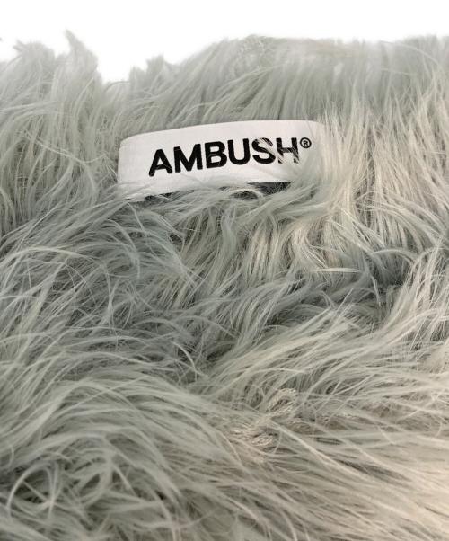 AMBUSH（アンブッシュ）AMBUSH (アンブッシュ) FUR CROPPED TURTLENECK グレー サイズ:SIZE XSの古着・服飾アイテム