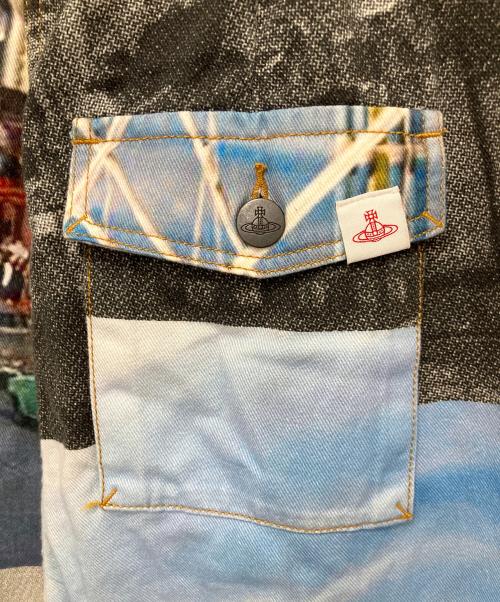 Vivienne Westwood RED LABEL（ヴィヴィアンウエストウッドレッドレーベル）Vivienne Westwood RED LABEL (ヴィヴィアンウエストウッドレッドレーベル) Piccadilly Circus Pants ブルー サイズ:2の古着・服飾アイテム