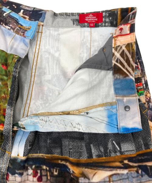 Vivienne Westwood RED LABEL（ヴィヴィアンウエストウッドレッドレーベル）Vivienne Westwood RED LABEL (ヴィヴィアンウエストウッドレッドレーベル) Piccadilly Circus Pants ブルー サイズ:2の古着・服飾アイテム