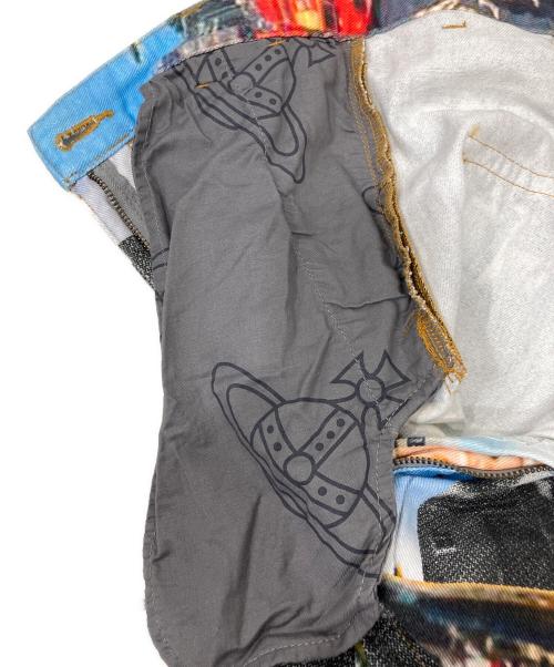 Vivienne Westwood RED LABEL（ヴィヴィアンウエストウッドレッドレーベル）Vivienne Westwood RED LABEL (ヴィヴィアンウエストウッドレッドレーベル) Piccadilly Circus Pants ブルー サイズ:2の古着・服飾アイテム