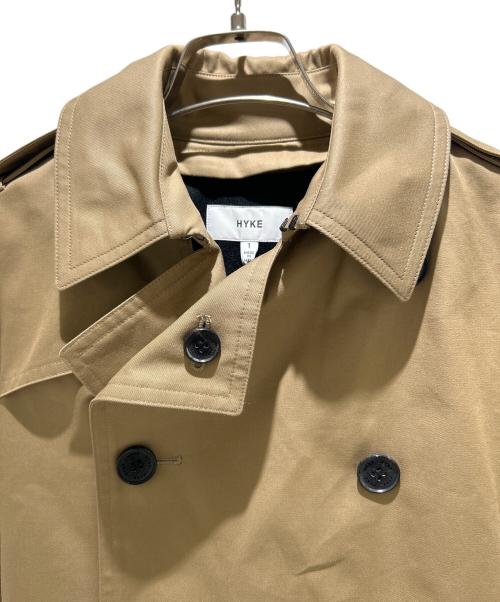 HYKE（ハイク）HYKE (ハイク) TRENCH COAT 17005/トレンチコート 17005 ブラウン サイズ:1 未使用品の古着・服飾アイテム