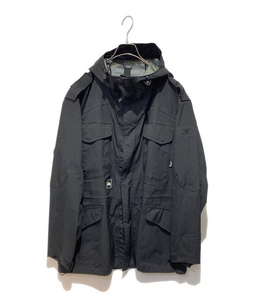 stussy AFDICEGEAR（ステューシー）stussy AFDICEGEAR (ステューシー) マウンテンパーカー ブラック サイズ:Ｌの古着・服飾アイテム