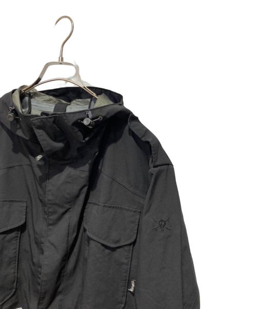 stussy AFDICEGEAR（ステューシー）stussy AFDICEGEAR (ステューシー) マウンテンパーカー ブラック サイズ:Ｌの古着・服飾アイテム