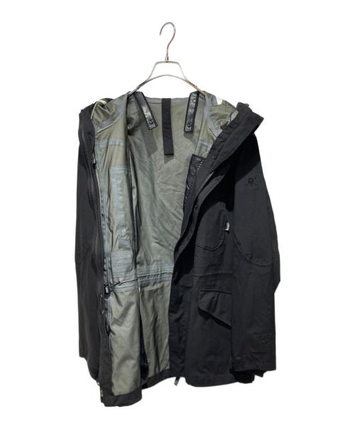 stussy AFDICEGEAR（ステューシー）stussy AFDICEGEAR (ステューシー) マウンテンパーカー ブラック サイズ:Ｌの古着・服飾アイテム