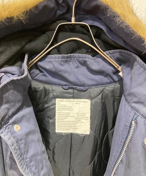 stussy（ステューシー）stussy (ステューシー) AUTHENTIC OUTER GEARモッズコート ネイビー サイズ:Mの古着・服飾アイテム