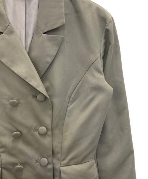 darich（ダーリッチ）darich (ダーリッチ) バックコンシャスジャケットミニワンピース グレー サイズ:FREEの古着・服飾アイテム