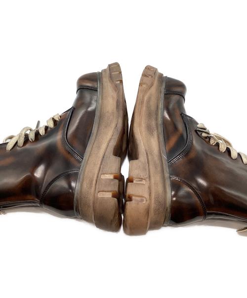 THEWOLF GLOBAL（ザ ウルフ グローバル）THEWOLF GLOBAL (ザ ウルフ グローバル) TANKER WOLF COMBAT BOOT ブラウン サイズ:40の古着・服飾アイテム