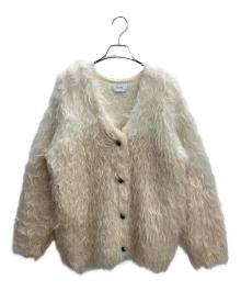 CLANE（クラネ）の古着「BI COLOR SHAGGY KNIT CARDIGAN」｜ベージュ