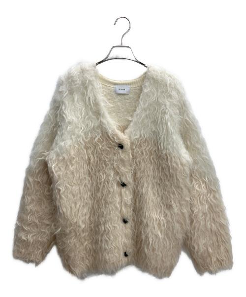 CLANE（クラネ）CLANE (クラネ) BI COLOR SHAGGY KNIT CARDIGAN ベージュ サイズ:size1の古着・服飾アイテム