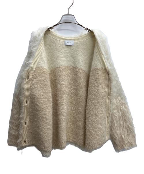 CLANE（クラネ）CLANE (クラネ) BI COLOR SHAGGY KNIT CARDIGAN ベージュ サイズ:size1の古着・服飾アイテム