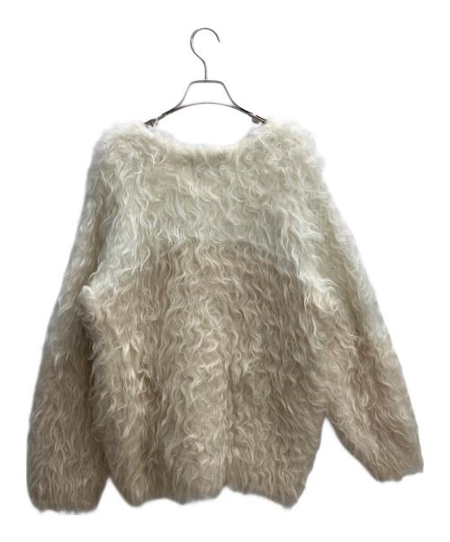 CLANE（クラネ）CLANE (クラネ) BI COLOR SHAGGY KNIT CARDIGAN ベージュ サイズ:size1の古着・服飾アイテム
